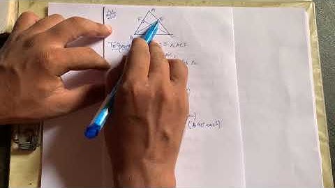 Exercise 7.2|Q4|Triangles|ABC is a triangle in which altitudes BE and CF to sides AC and AB are equa