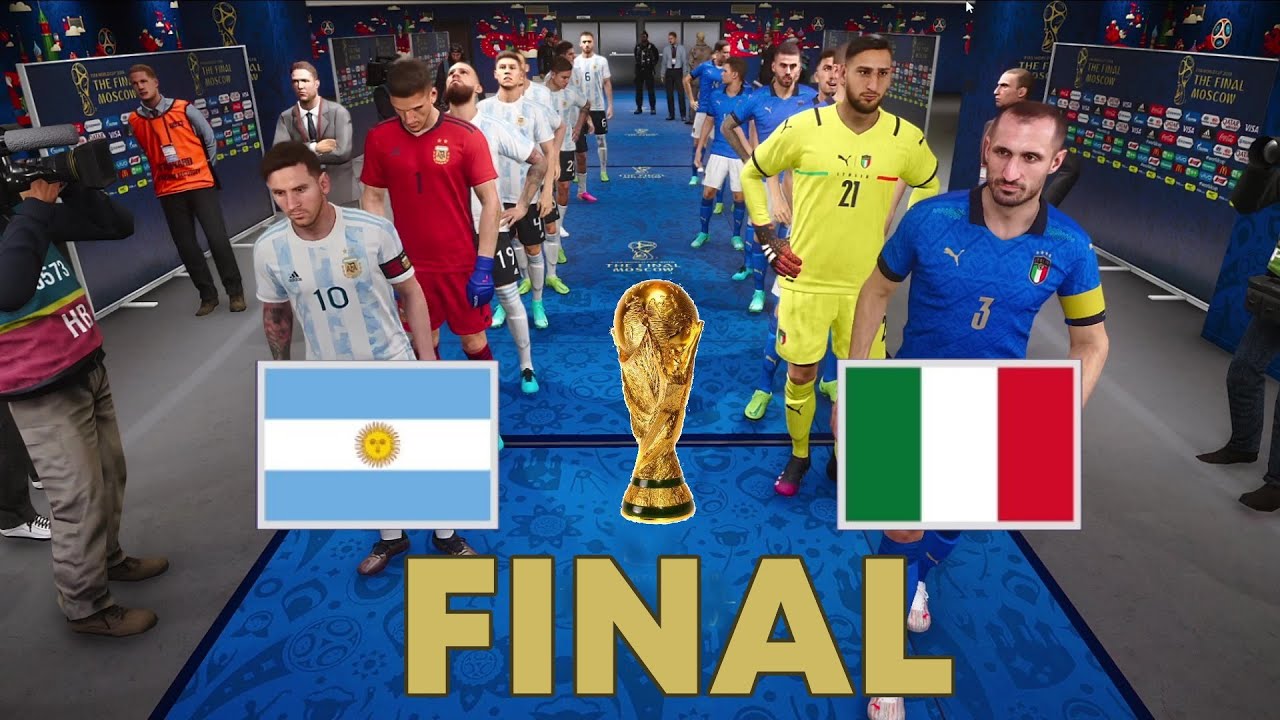 Italy vs Argentina FIFA World Cup FINAL PES 2021 Simulation YouTube