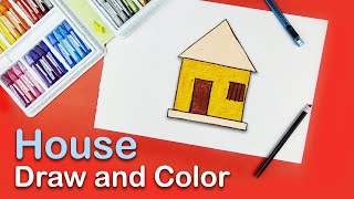 How to Draw and Color a House | Easy Drawing Tutorial | Creative Classroom