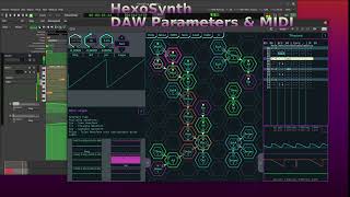 HexoSynth Modular - Parameter Automation and MIDI - Dev Sample 2022-08-20