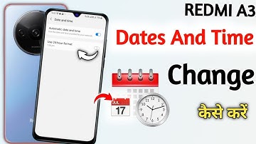 how to set date and time in redmi a3 | redmi a3 me date and time set kaise kare