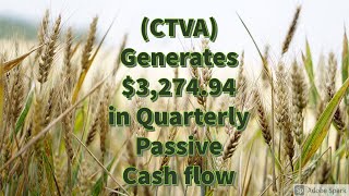 Corteva Inc. (CTVA) Quarterly Cash Flow Generator. #stocks #passiveincome