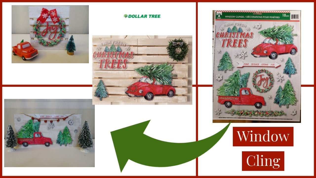 Dollar tree christmas window clings Clearance