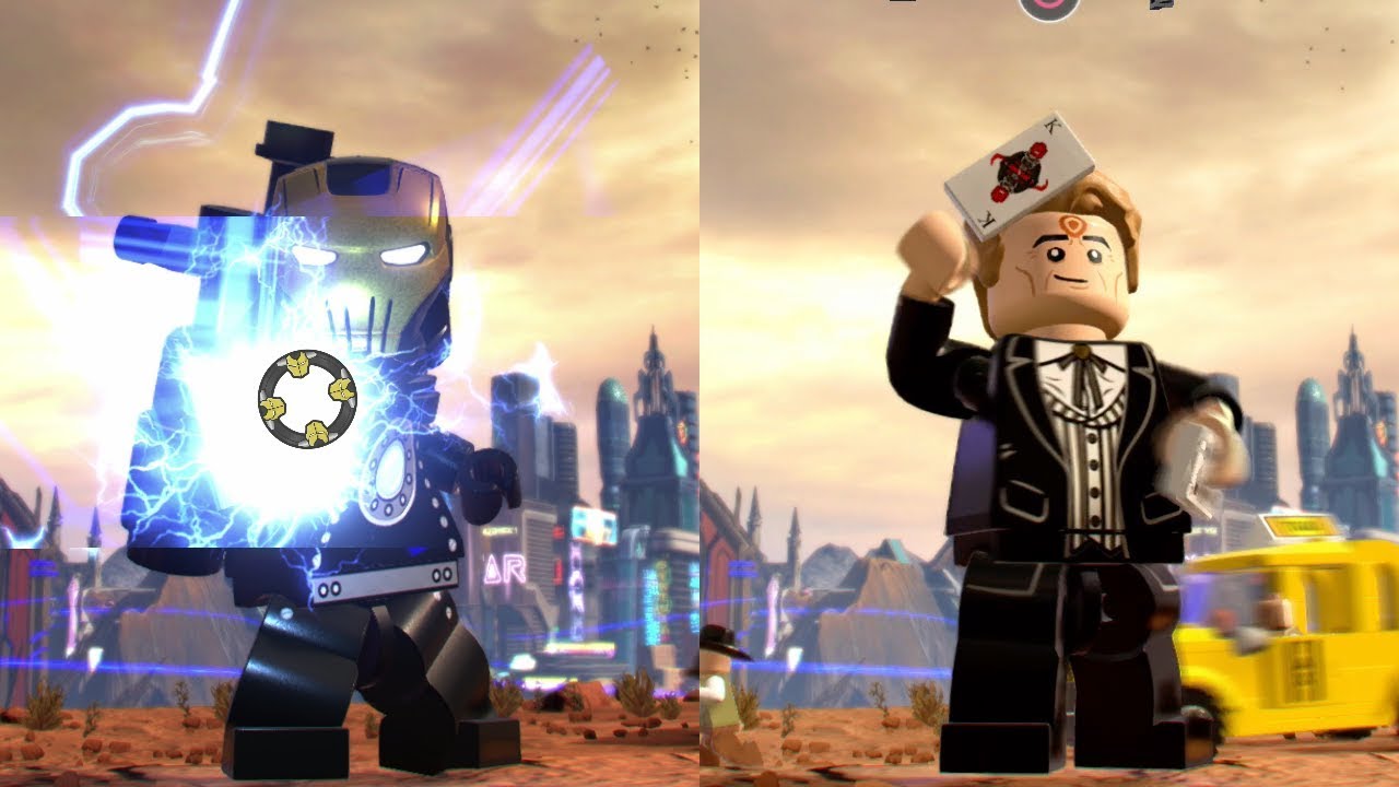 Iron Man (Old West) vs Bullseye (Old West) - LEGO Marvel Super Heroes 2