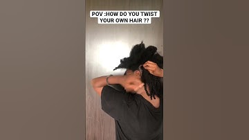 How To: Two Strand Twists Protective Style on 4c Hair  🔥🥰 #shortviral #naturalhairstyles #twist