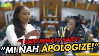CHAOS In Parliament! Nekeisha Burchell Refuses To Apologize