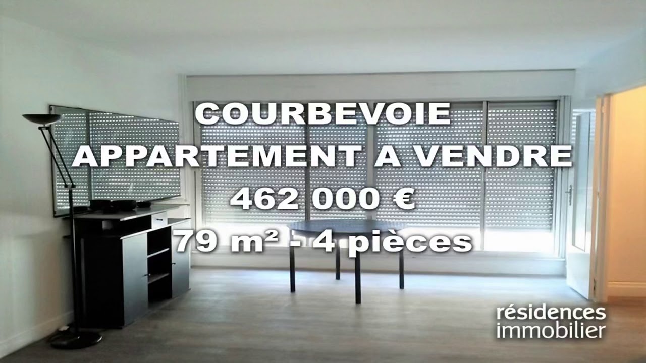 COURBEVOIE - APPARTEMENT A VENDRE - 462 000 € - 79 m² - 4 ...
