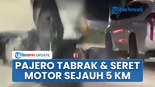 Diduga Mabuk, Pengemudi Pajero Trabas & Seret Motor Satpam Sejauh 5 Km, Sempat Melarikan Diri