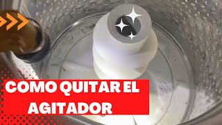 Como remover quitar el agitador de una lavadora General Electric