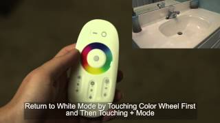 How to LED Smartphone or Tablet WiFi Compatible RGB+White Controller with RF Touch Color Remote