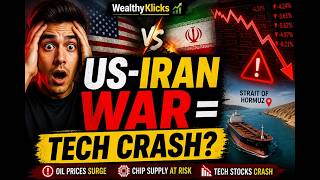 Tech Stocks Crash Warning ⚠️ US–Iran Tension Explained #GlobalMarkets #WealthyKlicks #usiranwar