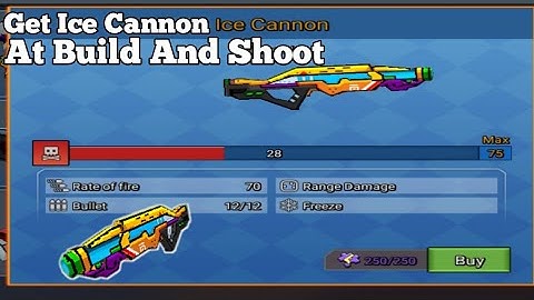 Get Ice Cannon At Build And Shoot!!(Build And Shoot) - [Blockman Go:Blocky Mods] Koto BG
