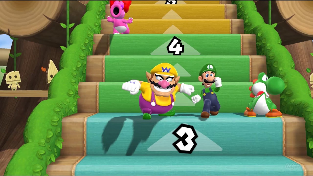 Mario Party 9 Step It Up 1 vs Rivals - Birdo vs Wario, Luigi, Yoshi Gameplay | MARIOGAMINGHUB