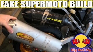 Fake Carbon - XR650R Supermoto Build 10