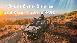 [4K] Bali : Mount Batur Sunrise and Black Lava Adventure in 4WD | Indonesia