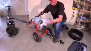 Rigid K 1500B sewer drain cleaner - YouTube