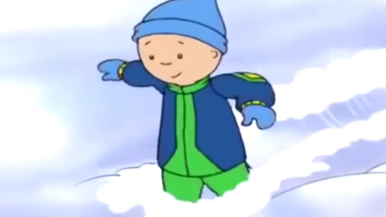 Caillou Stuck in Snow | Caillou Cartoon