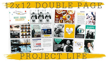 12x12 Double Page Project Life Process | Week 3