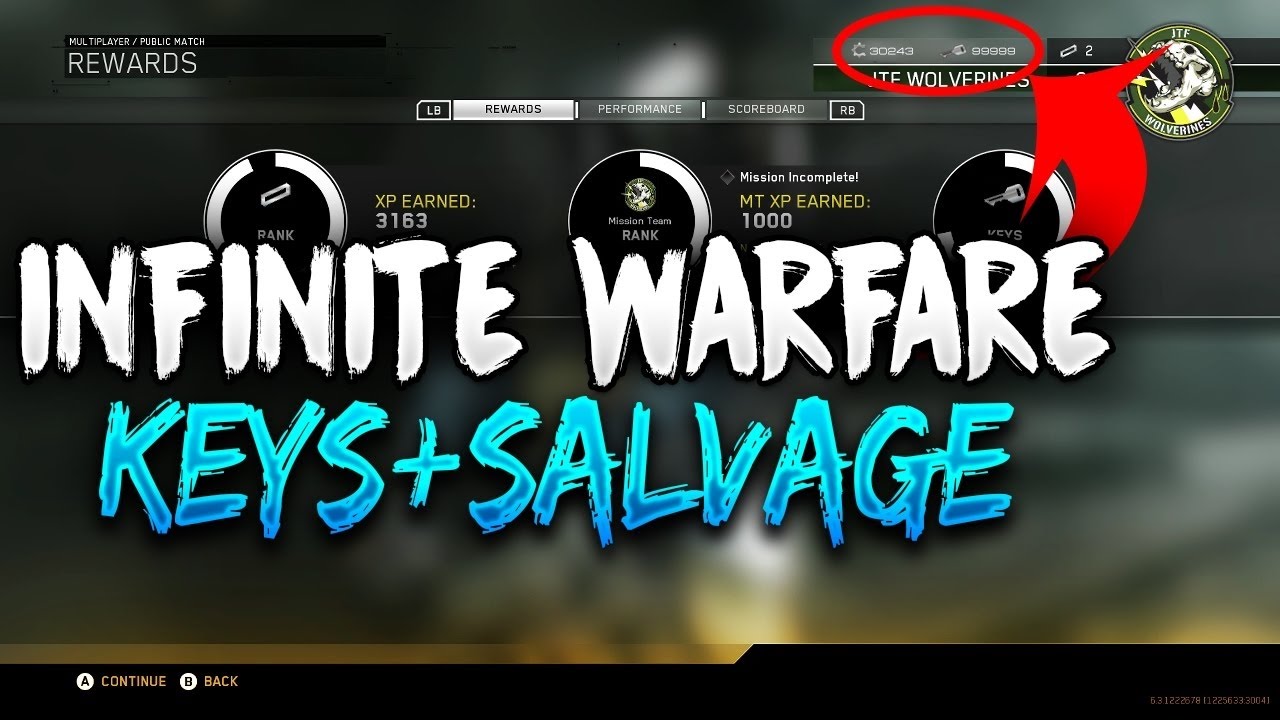 Call Of Duty Infinite Warfare Keys Hack UNLIMITED KEYS & SALVAGE GLITCH IN INFINITE WARFARE - YouTube