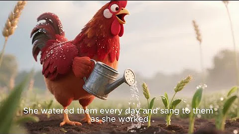 🐔🌾 The Little Red Hen – Read Aloud Story for Kids | Classic Fable with a Lesson 📖✨