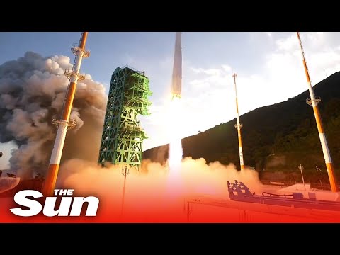 South Korea launches its first homegrown space rocket.