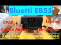 Gear N Review Bluetti Power EB55 700W LiFePO4 Power Station.  Testing On Common Applications.