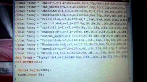 Arduino Tone Library Example
