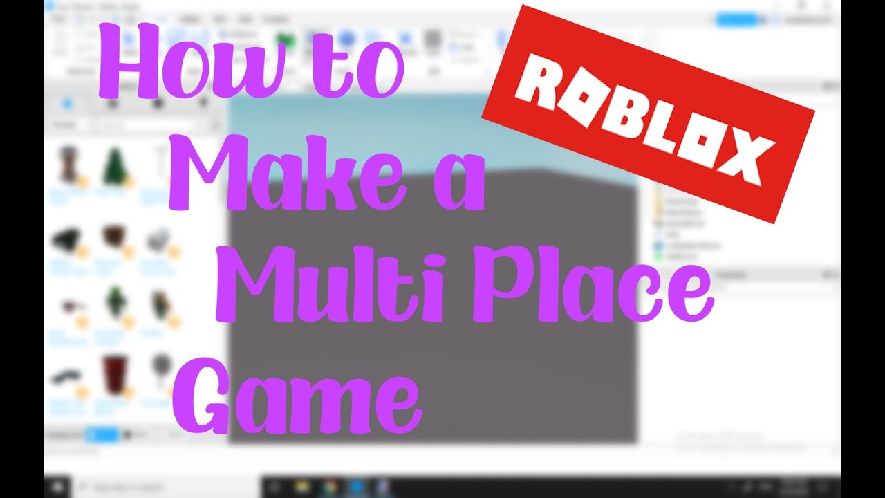 How To Make A Multi Place Game In Roblox Studio Youtube - how add another place to a roblox game