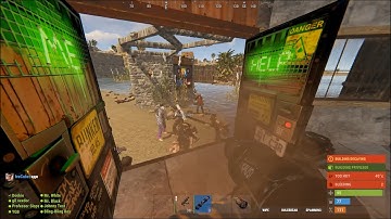 WHEN A CLAN TRIES TO ROAM RAID YOU ON RUST LARGEST SERVER...