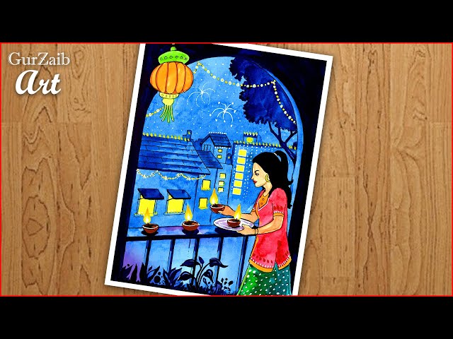 Diwali special painting of Diwali celebration  YouTube