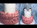 Easy Two Tier Birthday Cake | Rosette Cake | Pastel de Cumpleaños Fácil | Pastel de Rosetas