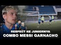 Kehangatan Messi Dekati Juniornya, ..!! Garnacho Dapatkan Pelajaran Penting dari Messi