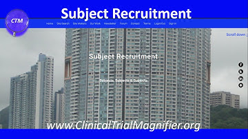 CLINICAL TRIAL MAGNIFIER   Subject Recruitment   Video