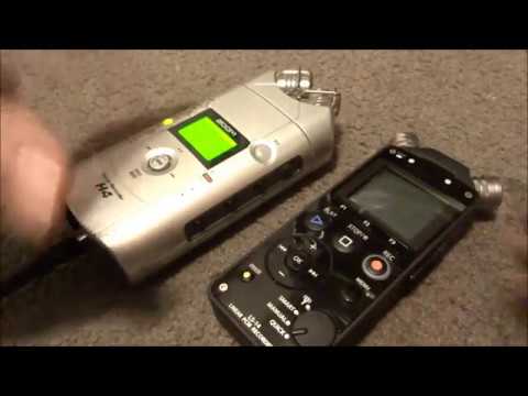 Zoom H4 vs Olympus LS-14. Two great field recorders