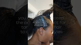 Natural hair TAMED with one easy product LOC N GRIP 🥳 #gem #hair #naturalhair #naturalhairstyles