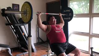 Martys Gym 91 Kg 200.62 Lb Behind The Neck Press