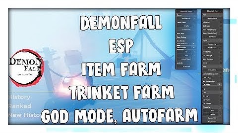 DemonFall Script 2022 Hack GUI | Trinket Farm | Godmode + AutoFarm