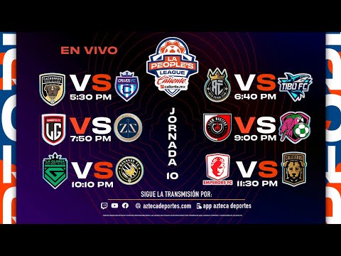 EN VIVO: La People’s League Caliente MX | Jornada 10