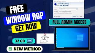 Free RDP Server 24/7 RDP/VPS  | Windows RDP  Admin RDP Access | 32GB RAM | VPS Server