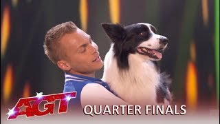 Lukas & Falco: This Cute Dog Act Is So SPECIAL, Says Simon Cowell!| America's Got Talent 2019