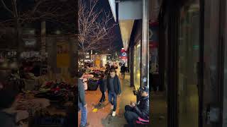 East Fordham Road in the Bronx NY at Night