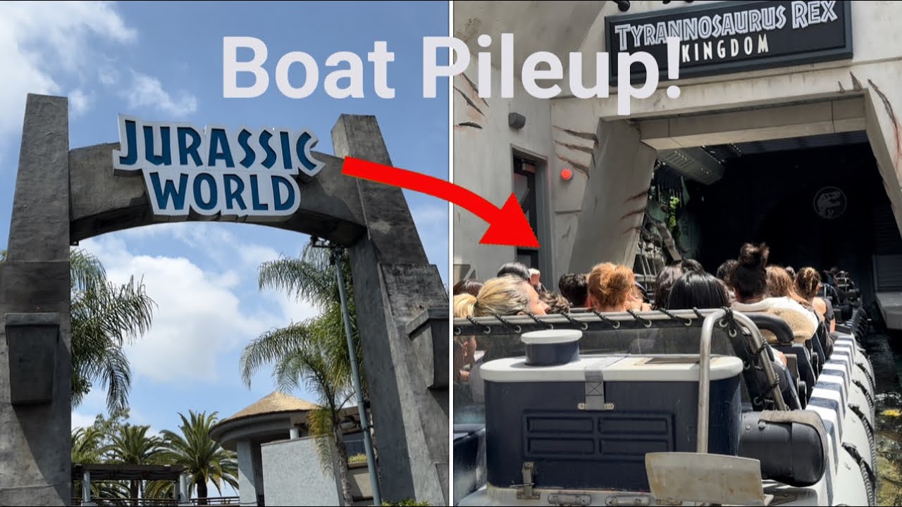 Jurassic World Full Ride POV With Boat Pileup, Delayed FX, and More! 4K 60FPS | Universal Studios