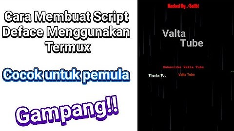 Gampang! Cara Membuat Script Deface Menggunakan Termux