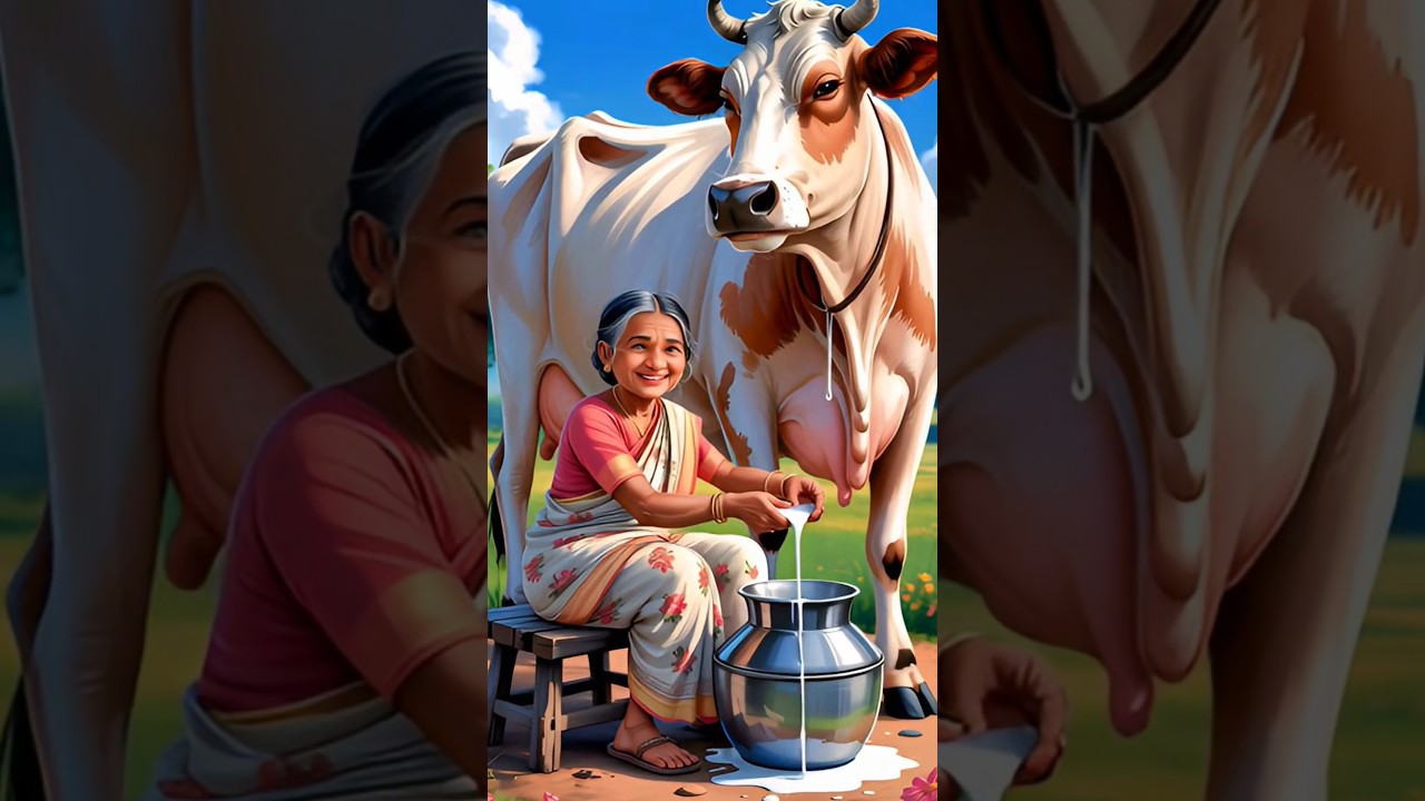 "Renu Chachi’s Home: The Fragrance of Milk & Jackfruit 🌿🥛🍈 | Village Animated Story #VillageLife