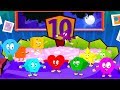 Ten Little Shapes Jumping On The Bed | Nursery Rhymes & Kids Songs | Children Rhyme