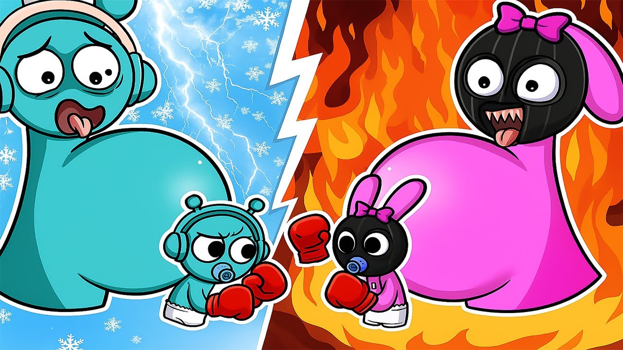 Dad Oren & Mom Pinkki Love Story with Cute Rabbits Baby | Incredibox ...