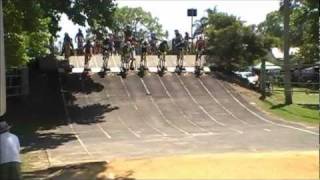 BMX racing 9 & 11 Boys races Moto 2 Clarence Valley Open 2011