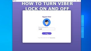 How to Enable Viber Desktop Screen Lock ON and OFF 2019 Guide for Windows and Mac OS screenshot 4