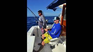 Amazing couple fishing yellowfin tuna #fishing #cabosanlucas #cabofishing #deepseafishing