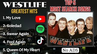 WestLife Greatest Hits Album, The Best Top 5 Most Search-Played Songs|WestLife Playlist Songs|No Ads